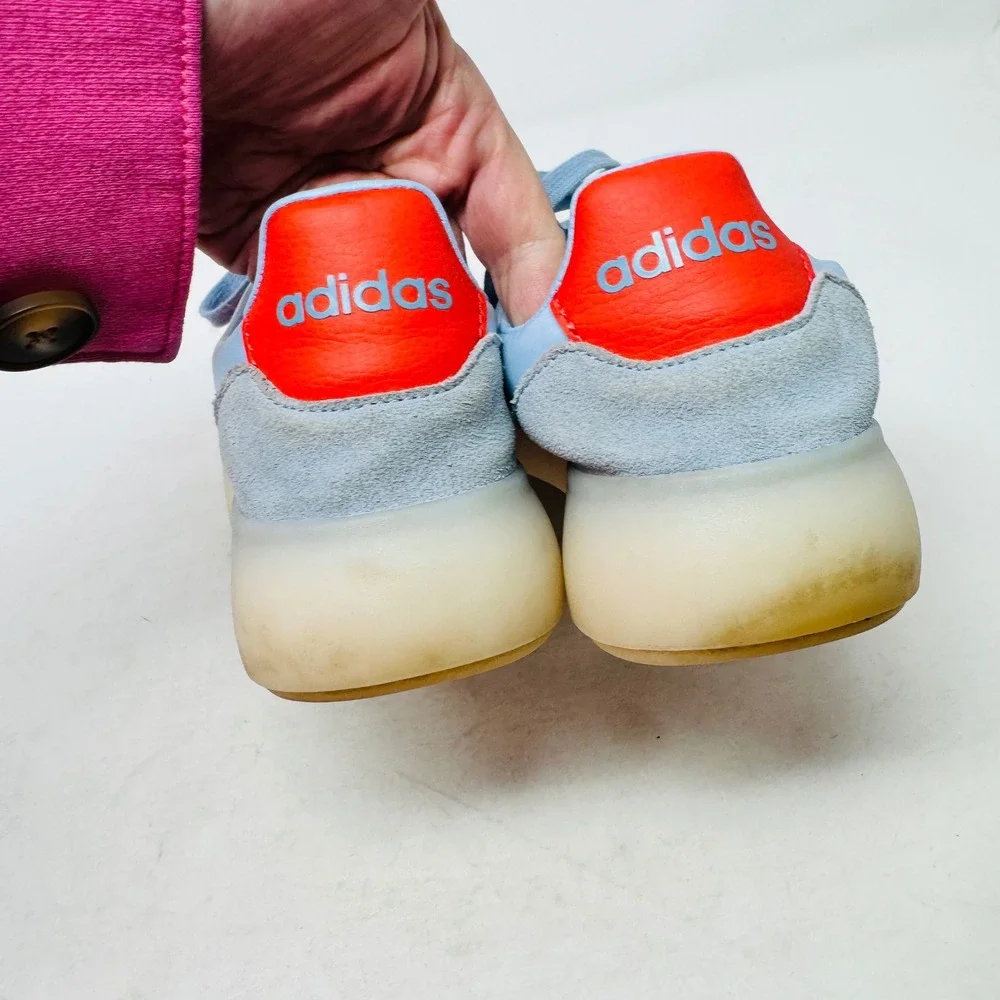 Adidas Gazelle Indoor Sneakers‎ Blue Red 7.5 Retro Sporty Athleisure Coastal